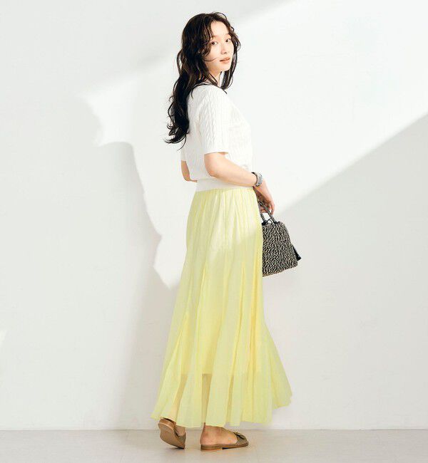fredy emue「COTTONマチ付きギャザースカート」|スカート|