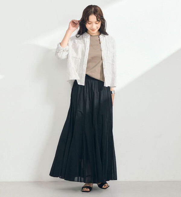 fredy emue「COTTONマチ付きギャザースカート」|スカート|
