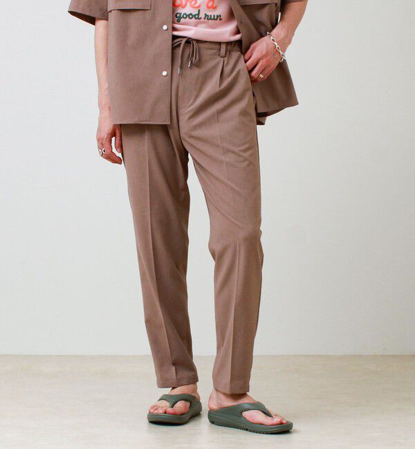 GLOSTER「【COOLMAX/セットアップ着用可能/S～XL展開】ポリトロイージーパンツ」|チノ|