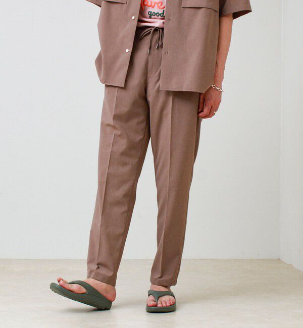 GLOSTER「【COOLMAX/セットアップ着用可能/S～XL展開】ポリトロイージーパンツ」|チノ|