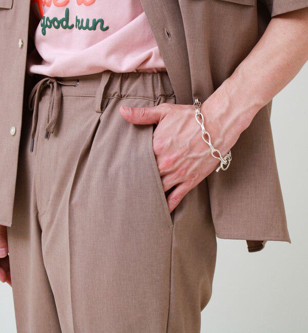 GLOSTER「【COOLMAX/セットアップ着用可能/S～XL展開】ポリトロイージーパンツ」|チノ|