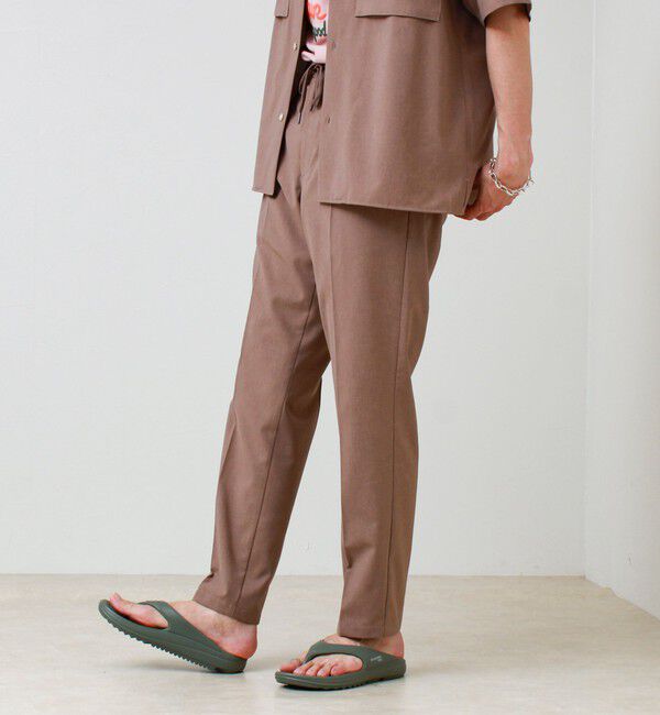 GLOSTER「【COOLMAX/セットアップ着用可能/S～XL展開】ポリトロイージーパンツ」|チノ|