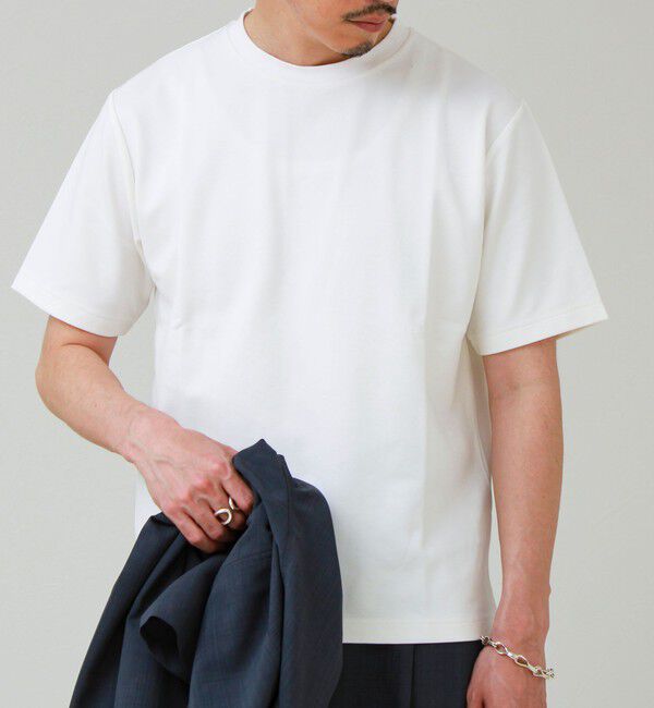 GLOSTER「【抗菌防臭/ビジカジ対応】ポンチ素材 ジャケＴ」|Tシャツ・カットソー|