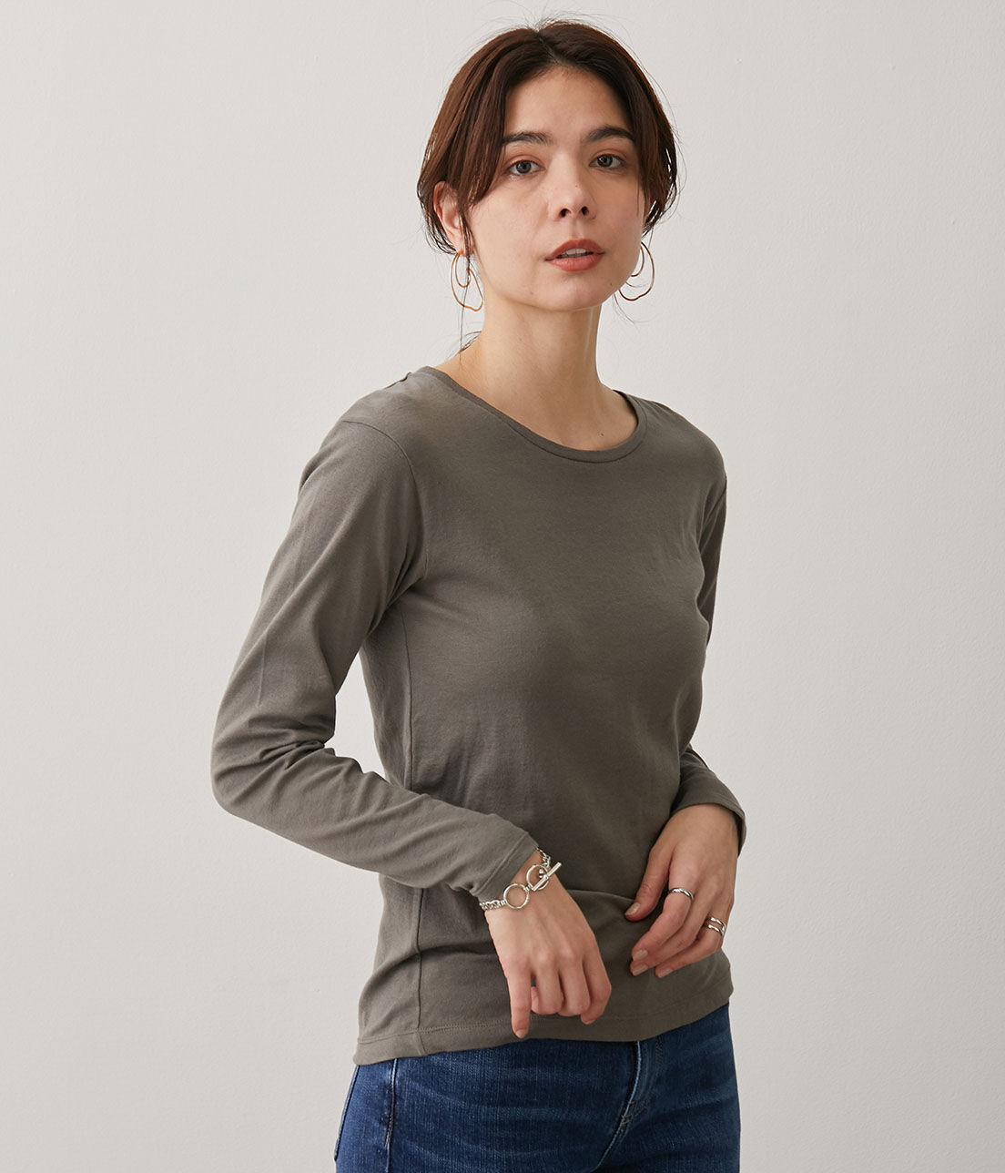 SALON adam et rope'「【Smile Cotton】クルーネックプルオーバー」|Tシャツ・カットソー|