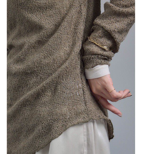 SALON adam et rope'「カーリーレースロングスリーブTシャツ」|Tシャツ・カットソー|