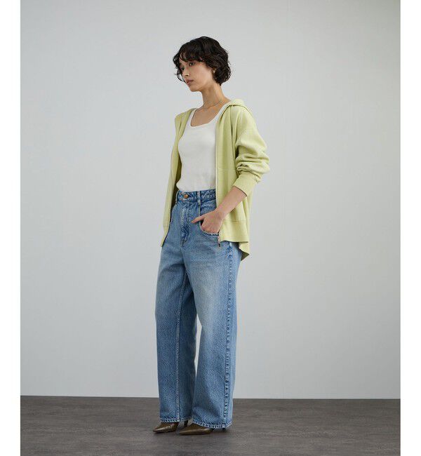 SALON adam et rope'「クレープスウェットライクジップパーカー」|パーカー|