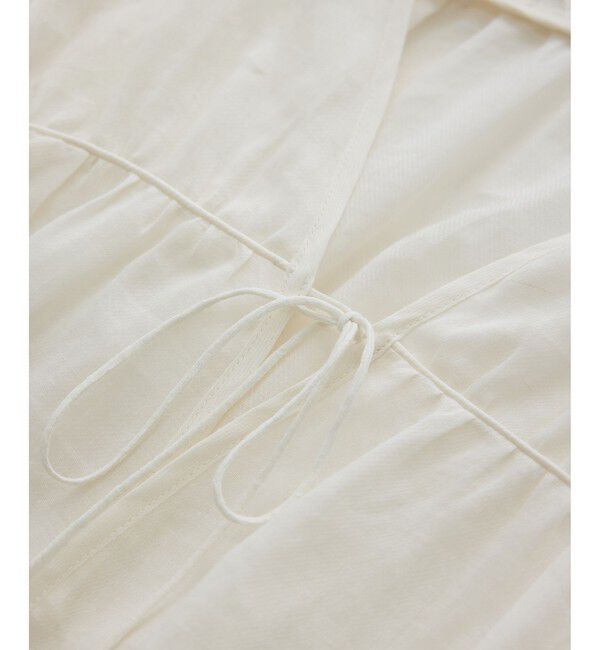 SALON adam et rope'「【WEB限定】シアーラミーカルゼギャザーブラウス / イージーケア」|シャツ・ブラウス|