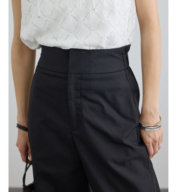 SALON adam et rope'「コットンライクスタイルアップパンツ 2」|チノ|