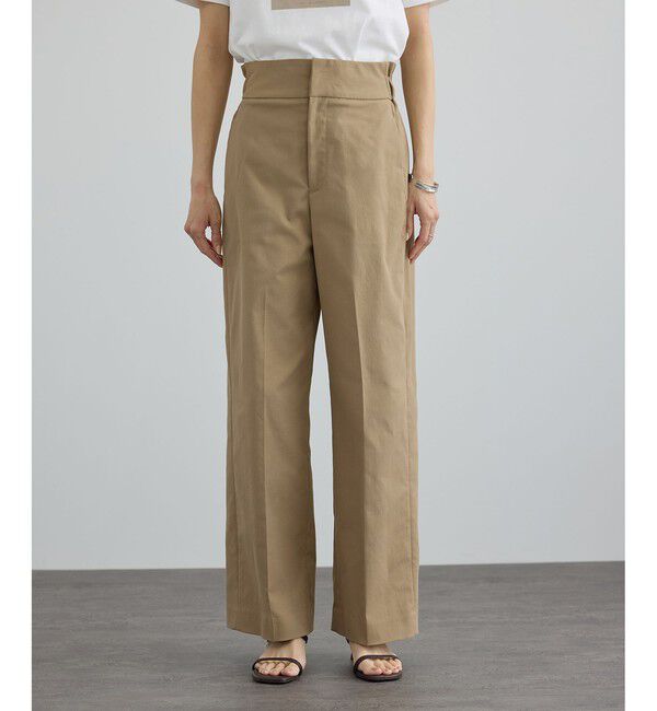 SALON adam et rope'「コットンライクスタイルアップパンツ 2」|チノ|