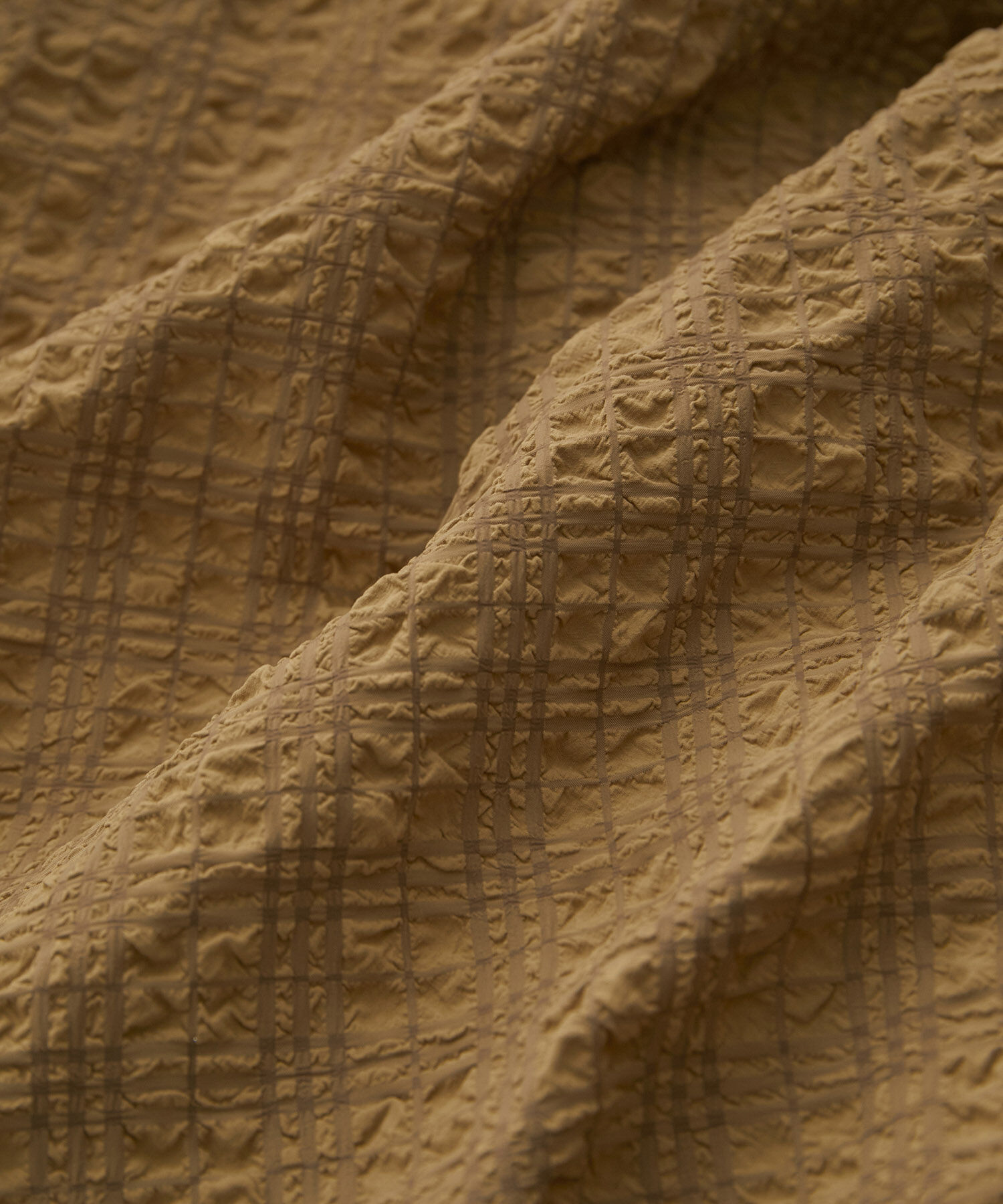 VIS「【洗える】ぽこぽこチェック柄ティアードキャミワンピース」|ワンピース|