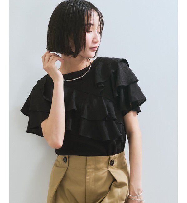 VIS「フリルティアードブラウス」|シャツ・ブラウス|