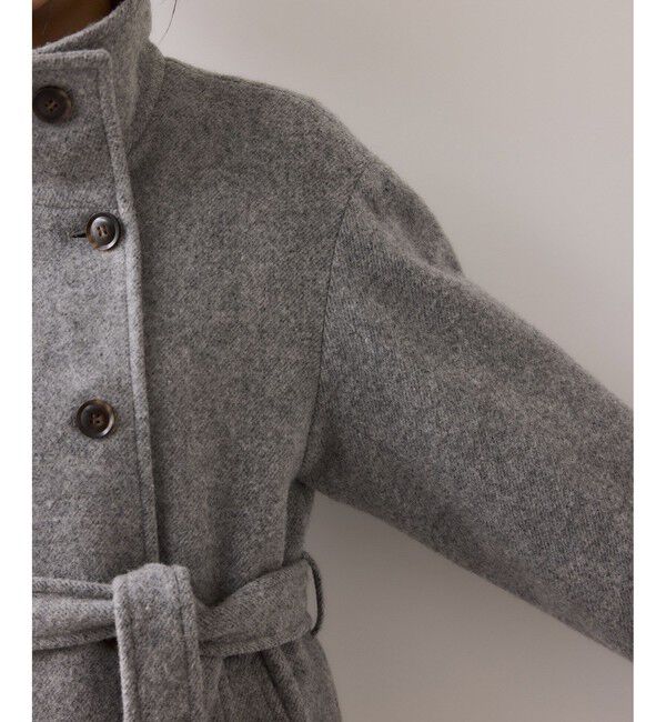 VIS「尾州シャギースタンドカラーロングコート/静電気防止・WEB限定PS・TMサイズ」|その他|