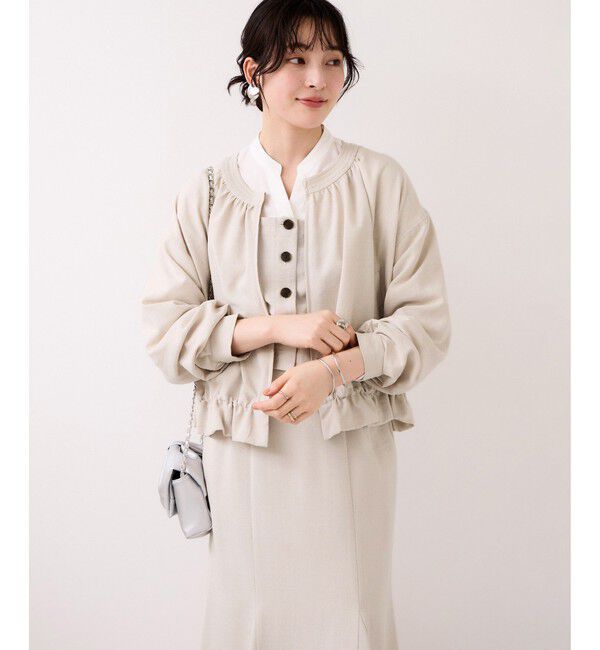 VIS「美easy前開きビスチェドッキングシャツ/イージーケア・接触冷感・セットアップ対応」|シャツ・ブラウス|