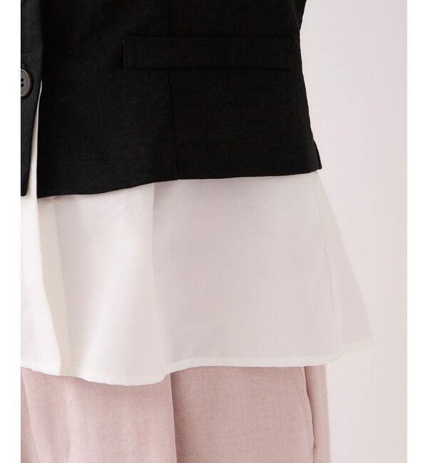 VIS「美easy前開きビスチェドッキングシャツ/イージーケア・接触冷感・セットアップ対応」|シャツ・ブラウス|