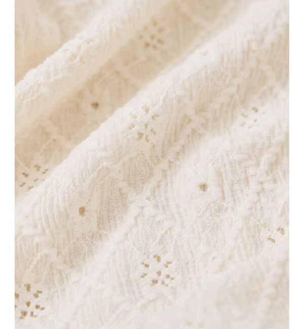 VIS「フラワージャガードカットカーディガン/2WAY・イージーケア」|カーディガン|