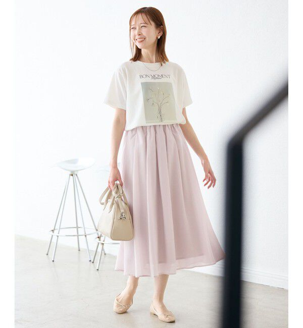 Rope&rsquo;Picnic「着丈が選べるギャザースカート」|スカート|