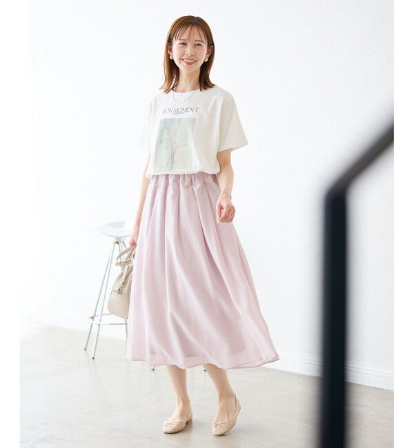 Rope&rsquo;Picnic「着丈が選べるギャザースカート」|スカート|