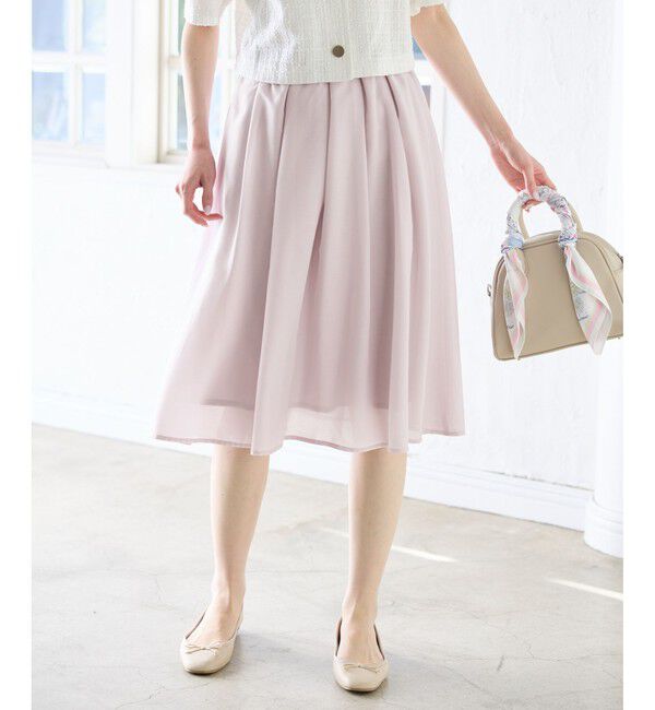 Rope&rsquo;Picnic「着丈が選べるギャザースカート」|スカート|