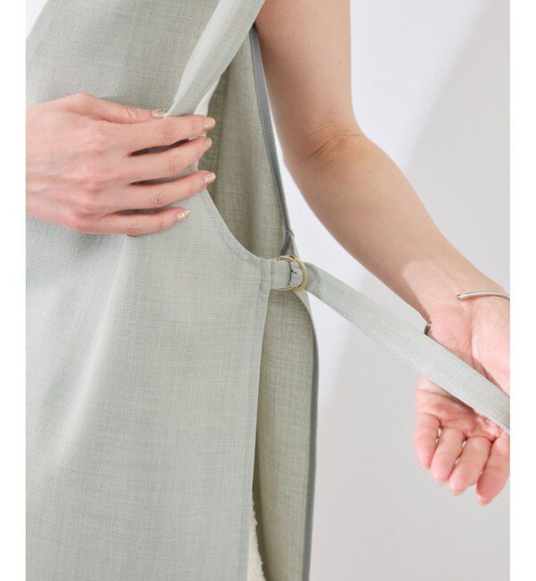 Rope&rsquo;Picnic「【抗菌防臭・接触冷感・UVカット】カナパノースーリーブジレ/セットアップ対応」|ベスト・ジレ|