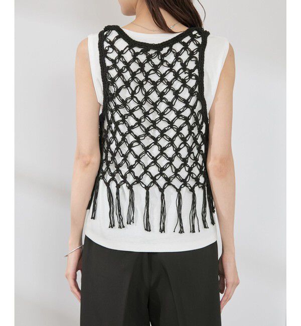 Rope&rsquo;Picnic「かぎ針ビスチェ&times;タンクトップセット」|ベスト・ジレ|