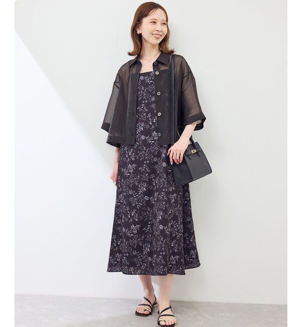 Rope&rsquo;Picnic「【接触冷感】ハーフスリーブシアーシャツ」|シャツ・ブラウス|