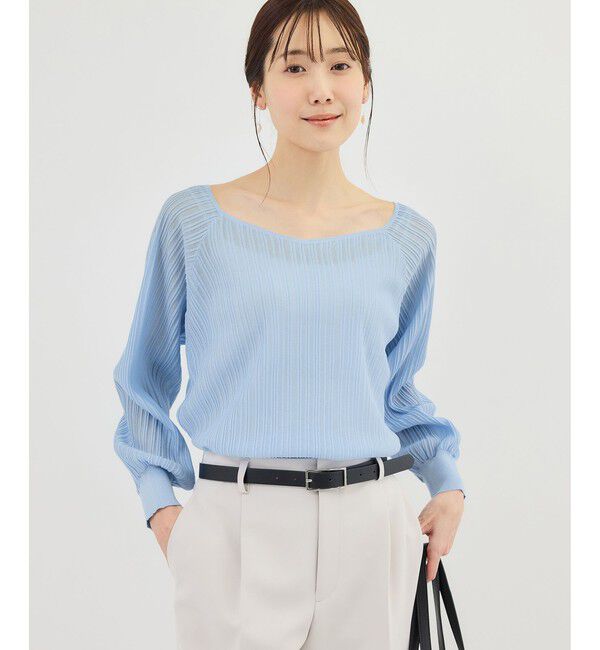 Rope&rsquo;Picnic「シャイニープリーツニット」|ニット・セーター|