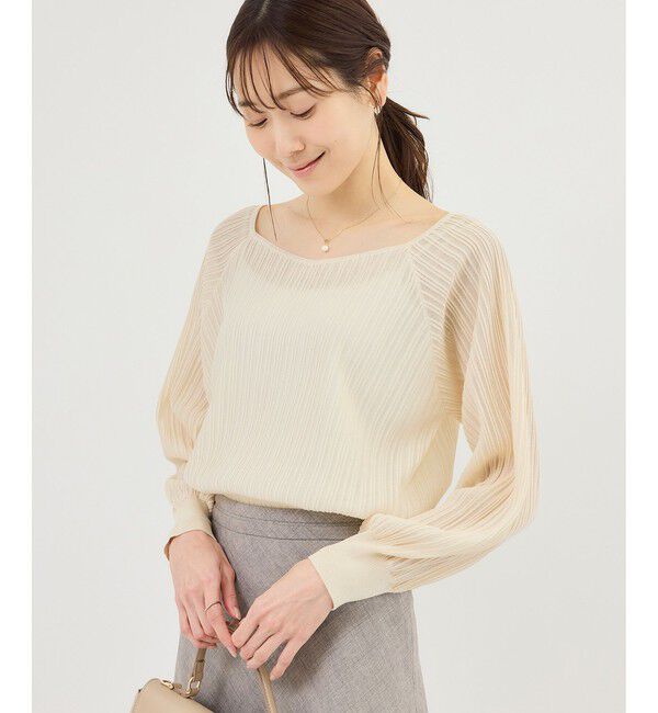 Rope&rsquo;Picnic「シャイニープリーツニット」|ニット・セーター|