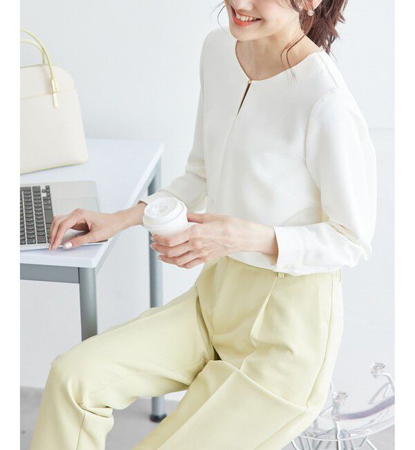 Rope&rsquo;Picnic「360&deg;ウルトラストレッチ フロントホックブラウス/2WAY」|シャツ・ブラウス|