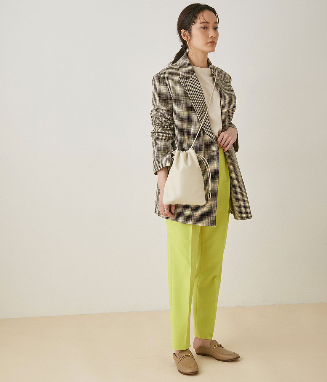 ADAM ET ROPE'「＜洗える＞スリムスラックス」|スラックス|