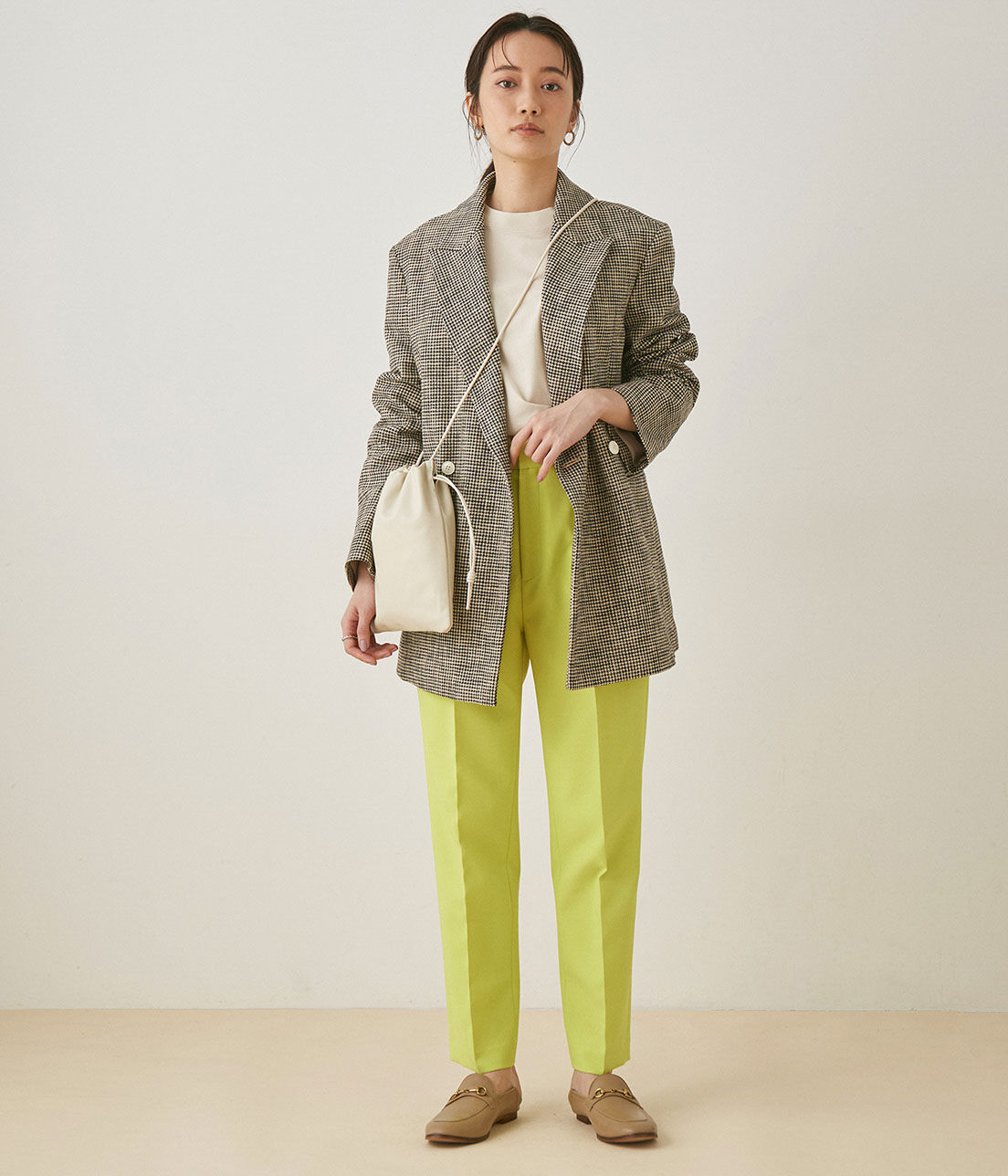 ADAM ET ROPE'「＜洗える＞スリムスラックス」|スラックス|