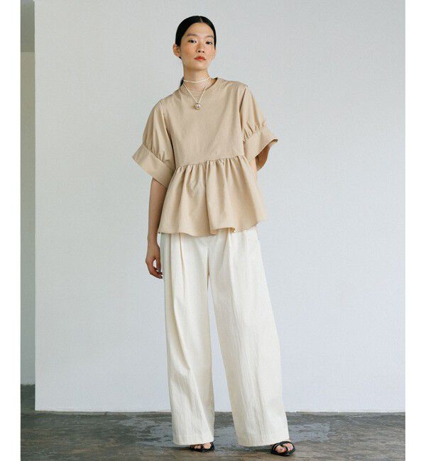 ADAM ET ROPE'「【定番人気】撥水ナイロンイージーパンツ」|チノ|