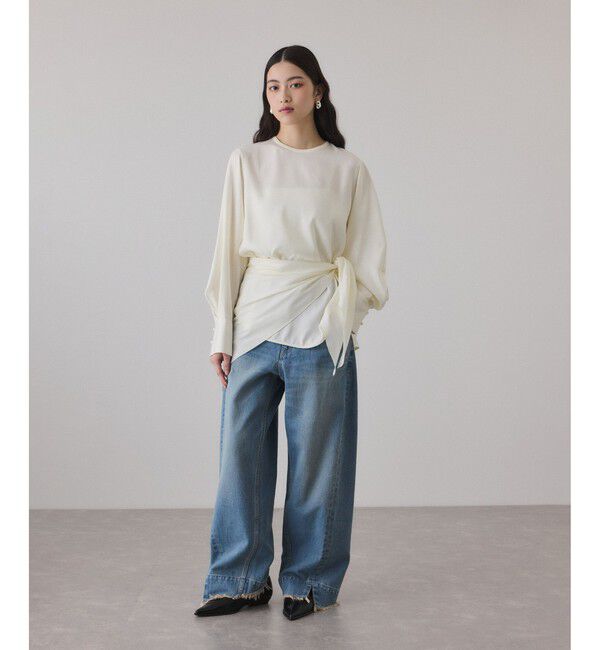 ADAM ET ROPE'「ポインテッドトゥフラットパンプス」|パンプス|