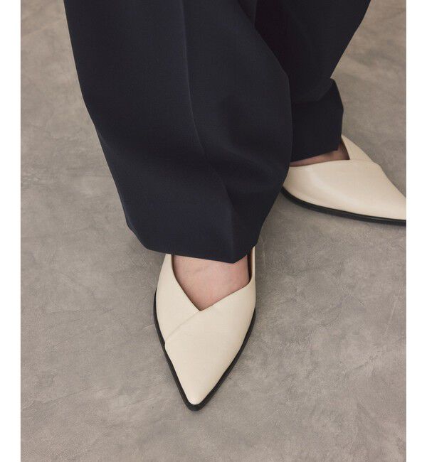ADAM ET ROPE'「ポインテッドトゥフラットパンプス」|パンプス|