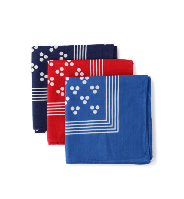 LABOUR AND WAIT「【LABOUR AND WAIT】THREE SPOT HANDKERCHIEF NAVY」|タオル|
