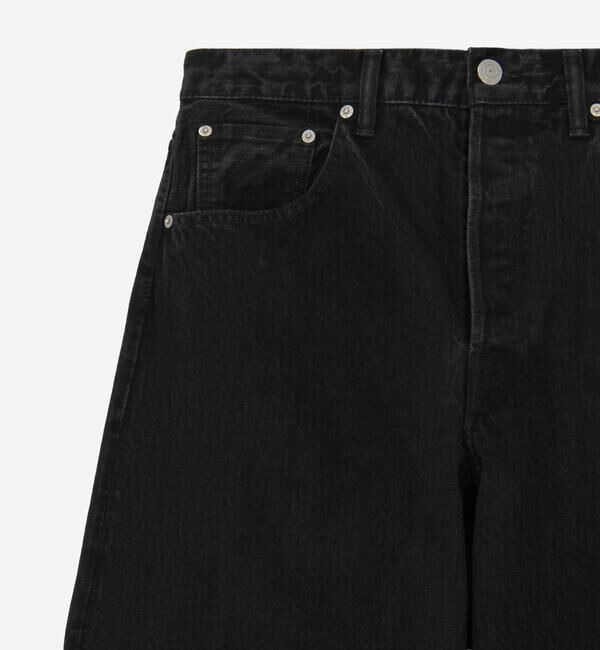  「SCYE BASICS | セルビッチ ワイドデニム Black MEN」|デニム|
