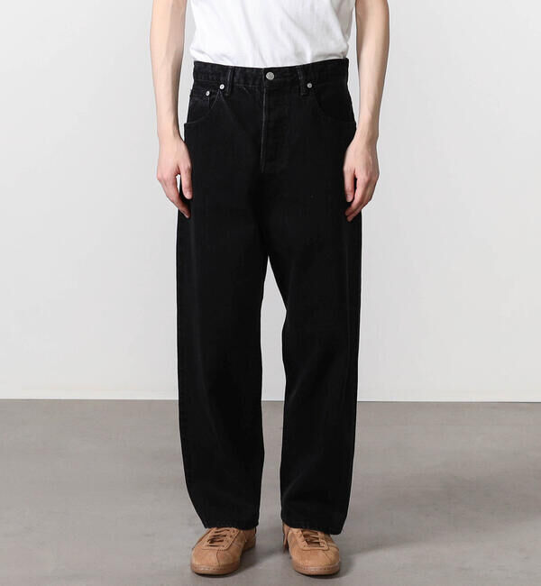 「SCYE BASICS | セルビッチ ワイドデニム Black MEN」|デニム|