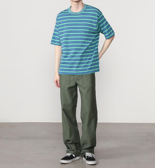  「RYE TENDER | 〈別注〉半袖 クルーネックニット MEN」|ニット・セーター|