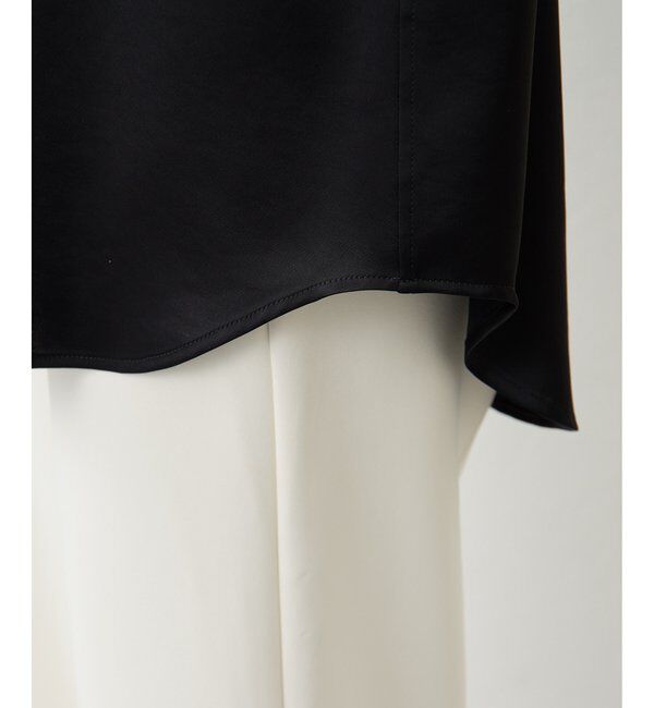 Drawing Numbers「【Drawing Numbers】サテンボートブラウス」|シャツ・ブラウス|