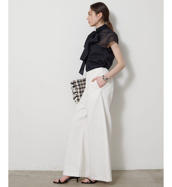 Drawing Numbers「シアーボウタイブラウス」|シャツ・ブラウス|