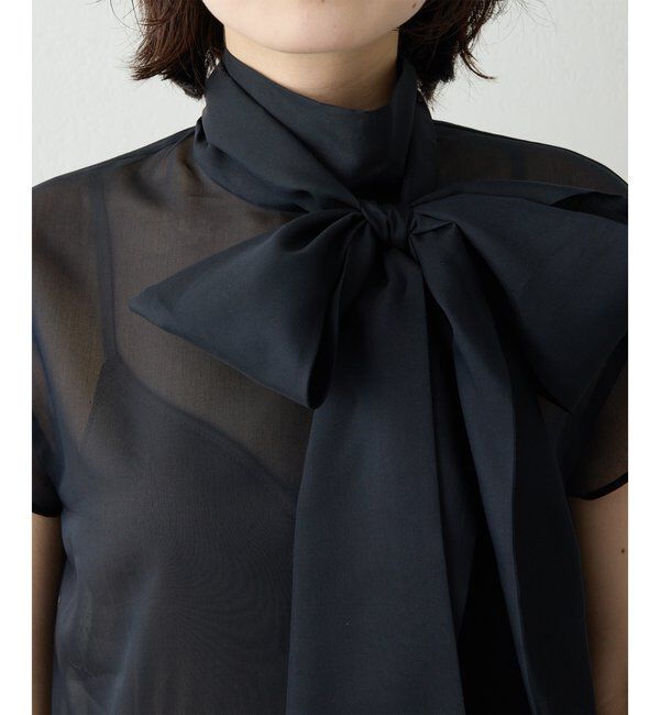 Drawing Numbers「シアーボウタイブラウス」|シャツ・ブラウス|