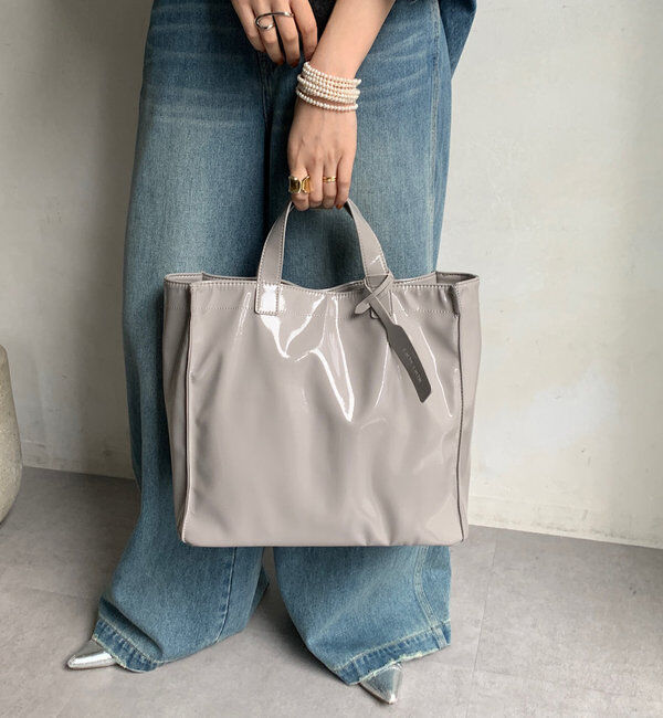  「【新色追加】【WEB限定】 ソフトエナメルショッパーバッグ」|トートバッグ|