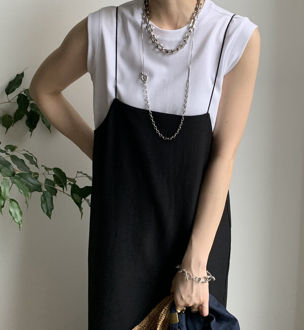  「裾切替タンクプルオーバー」|Tシャツ・カットソー|オフホワイト