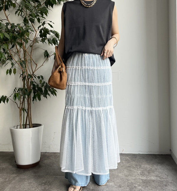  「裾切替タンクプルオーバー」|Tシャツ・カットソー|