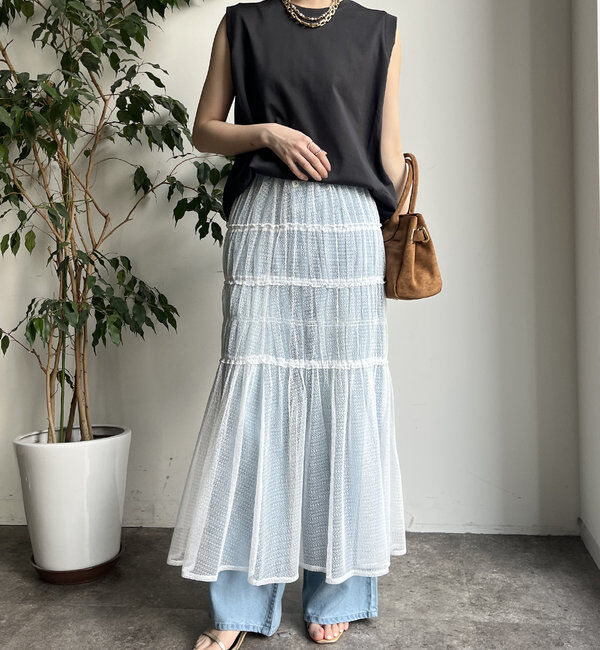  「裾切替タンクプルオーバー」|Tシャツ・カットソー|