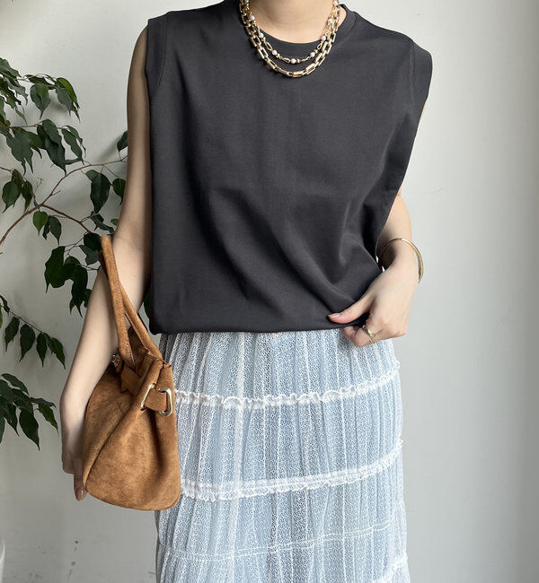 「裾切替タンクプルオーバー」|Tシャツ・カットソー|