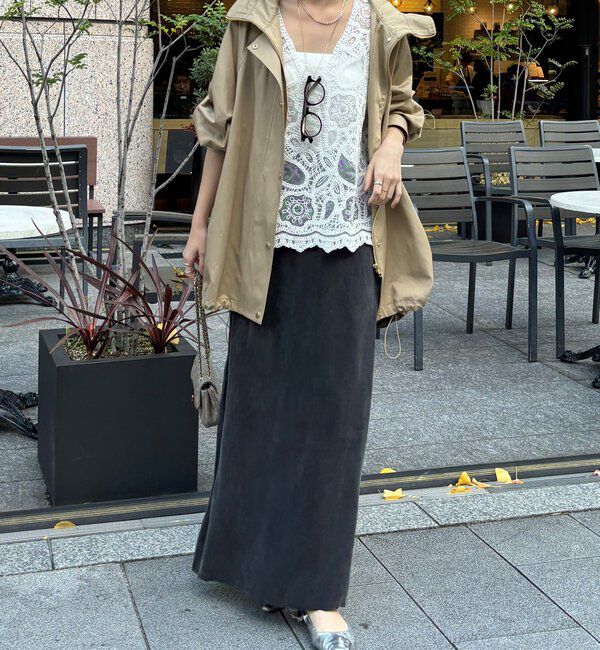  「刺繍前後2WAYレースタンク」|シャツ・ブラウス|