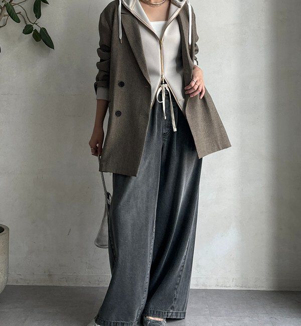  「プラムダンボールジップフーディー」|Tシャツ・カットソー|