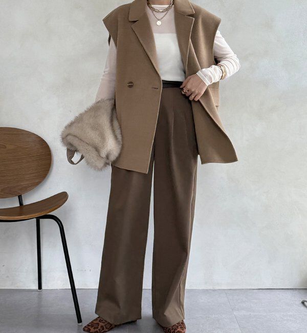  「BIGシルエットジャケットベスト」|ベスト・ジレ|