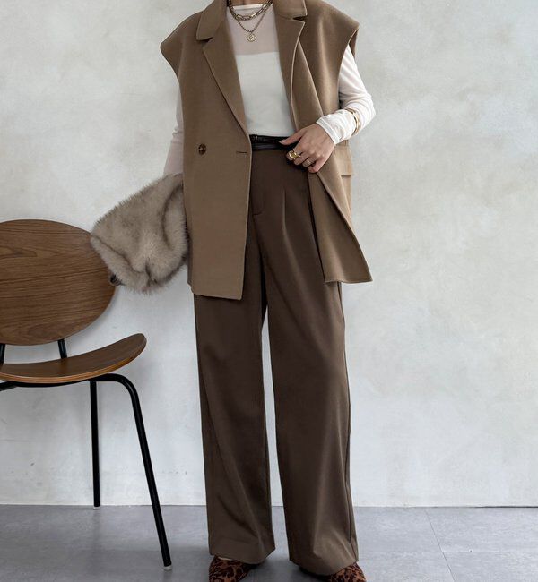  「BIGシルエットジャケットベスト」|ベスト・ジレ|