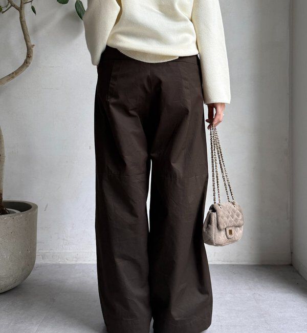  「ツイルワイドカーブパンツ」|チノ|